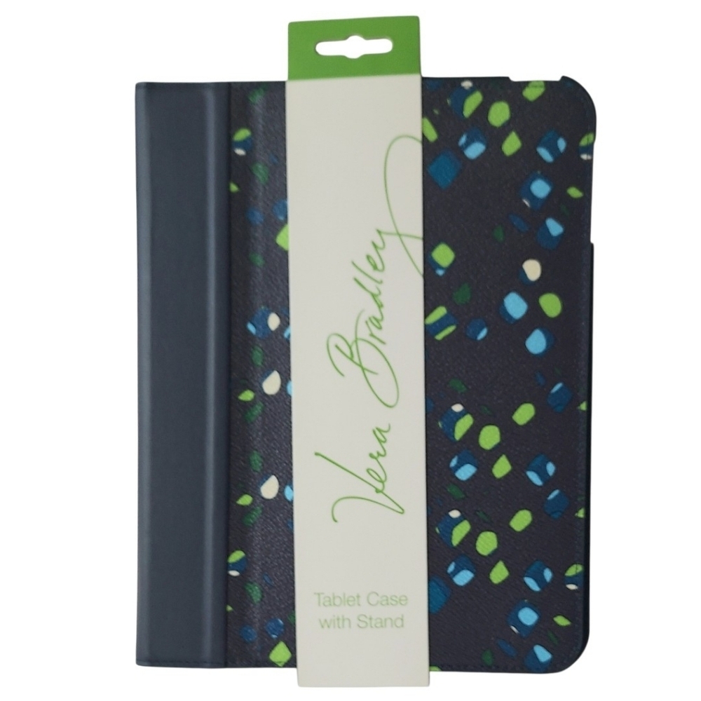Vera Bradley Tablet Cover/ Case with Stand~Ink Spots NWT